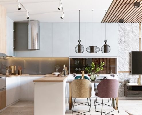 modern kitchen for inspection